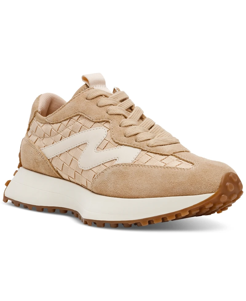 Steve Madden Women's Campo Retro Lace-Up Jogger Sneakers