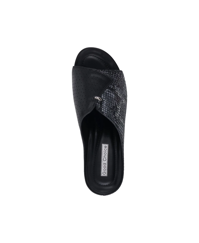 Gc Shoes Women's Dacia Slip On Wedge Sandals