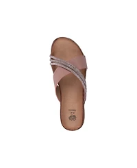 Gc Shoes Women's Iris Embellished Asymmetrical Flat Sandals