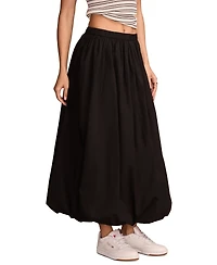 Lucky Brand Women's Cotton Bubble-Hem Maxi Skirt