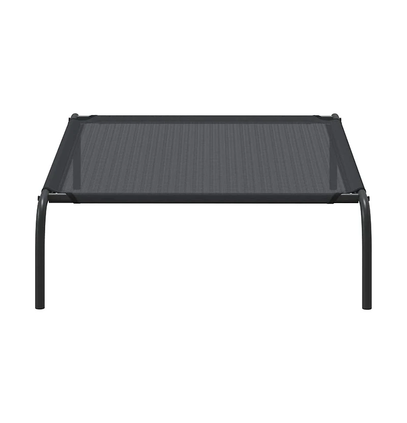 Elevated Dog Bed Black L Textilene