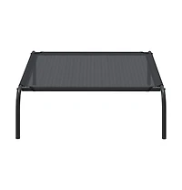 Elevated Dog Bed Black L Textilene