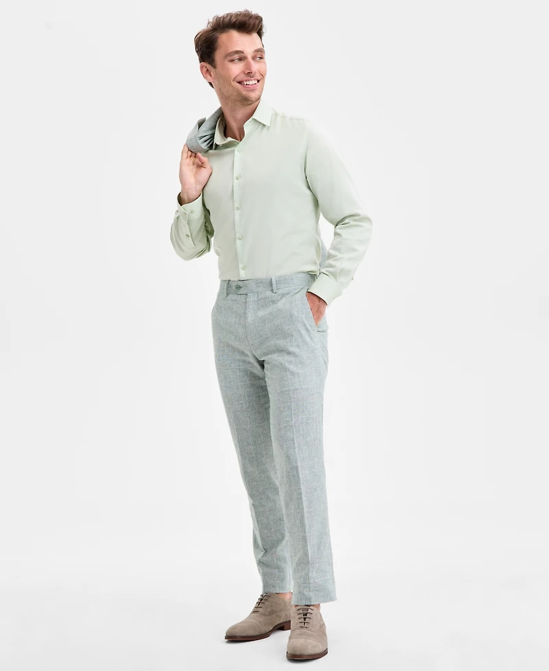 Bar Iii Men's Slim-Fit Linen Suit Pants, Exclusively at Macy's