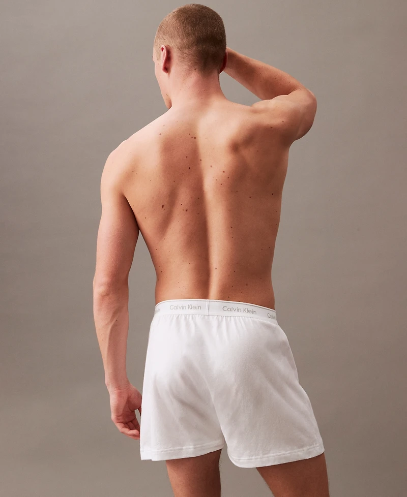 Calvin Klein Men's 3-Pack Cotton Classics Knit Boxers Underwear