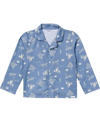 Gerber Toddler Boys 2-Piece Button Up Pajama Set