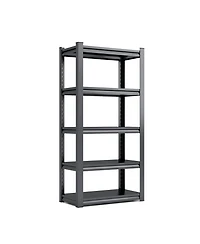 63"H 5 Tier Metal Shelves for Storage Garage Shelving 2000LBS Heavy Duty Storage Shelves Adjustable Garage Shelf Industrial Shelving Unit Storage Util