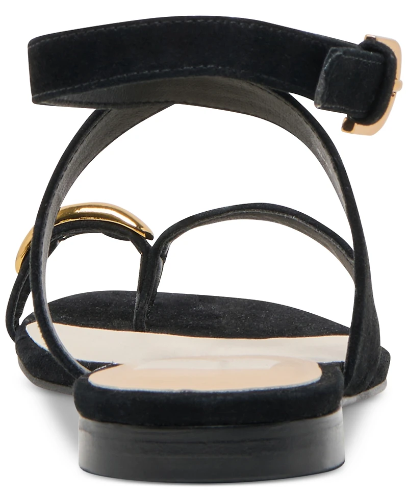 Dolce Vita Women's Earla Gladiator Toe Ring Thong Flat Sandals