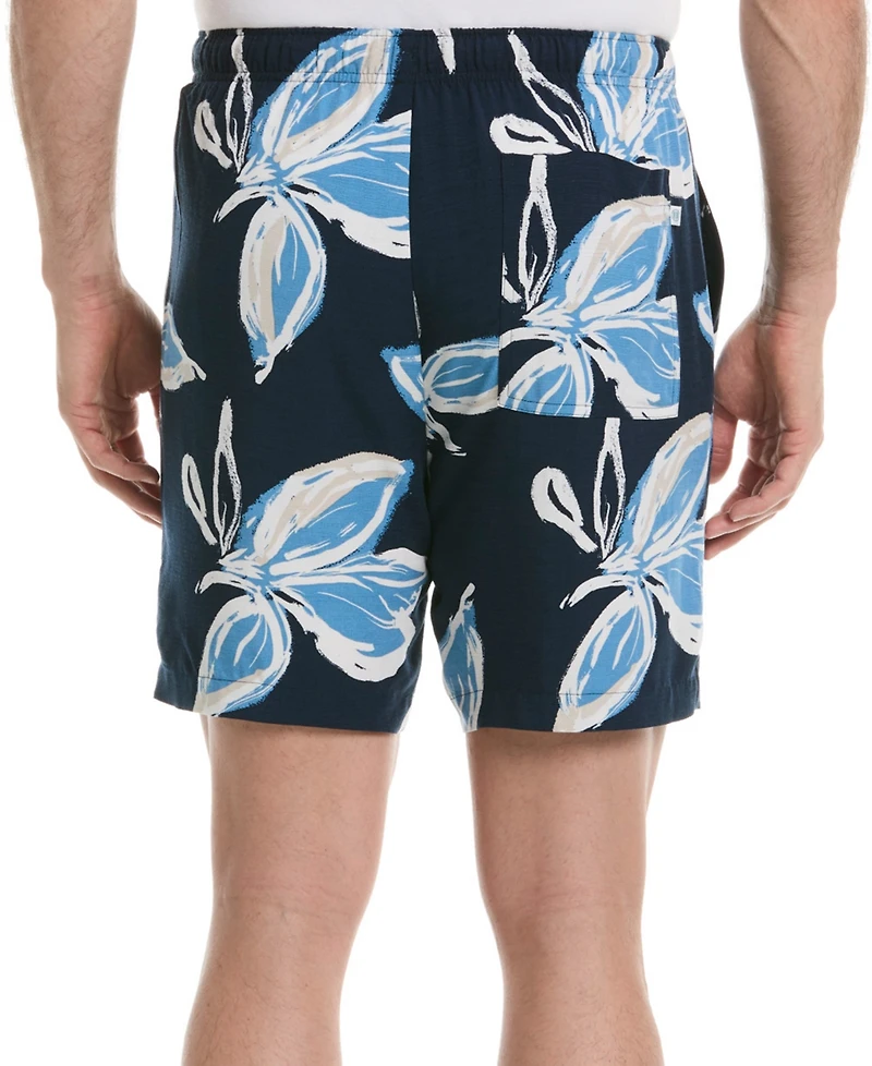 Cubavera Men's Classic-Fit Tropical Floral 7" Drawstring Shorts