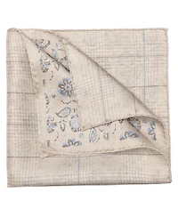 Elizabetta Men's Enzo - Double Sided Silk Pocket Square for Men