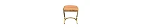 Compact C-Shaped Side Table with Drop-Edge Mango Wood Surface