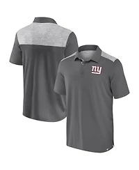 Fanatics Men's Gray New York Giants Long Shot Polo Shirt
