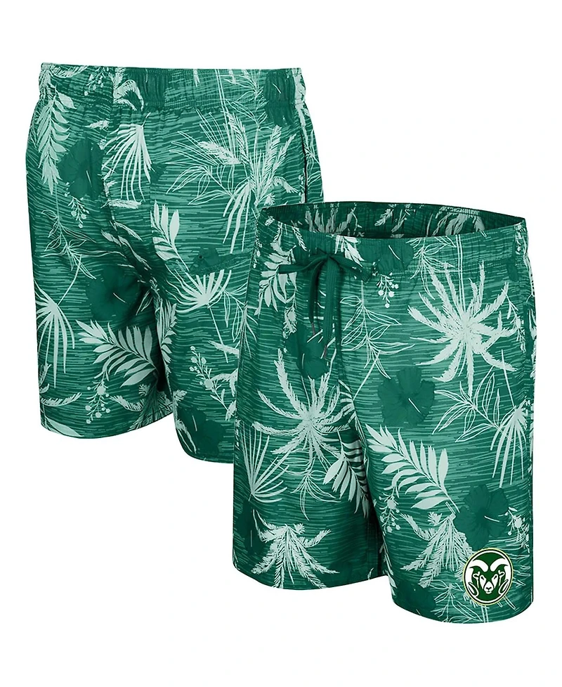 Colosseum Men's Green Colorado State Rams What Else Is New Swim Shorts