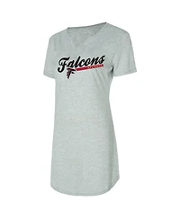 Concepts Sport Women's Gray Atlanta Falcons Petition Knit Nightshirt