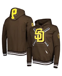 Pro Standard Men's Brown San Diego Padres Mash Up Logo Pullover Hoodie