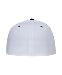 Nike Men's White Tcu Horned Frogs On-Field Baseball Performance Fitted Hat