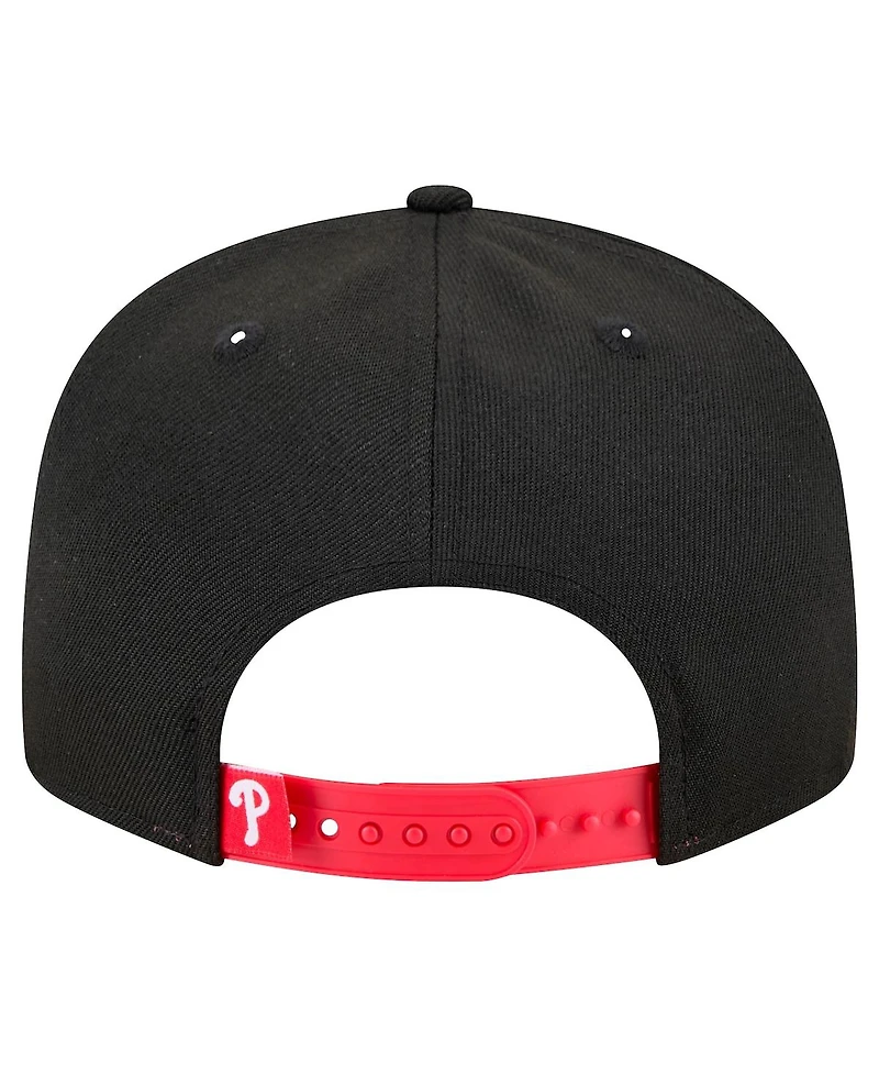 New Era Men's Black Philadelphia Phillies Splatter 9Fifty Snapback Hat