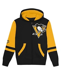 Outerstuff Preschool Black Pittsburgh Penguins Face Off Full-Zip Hoodie