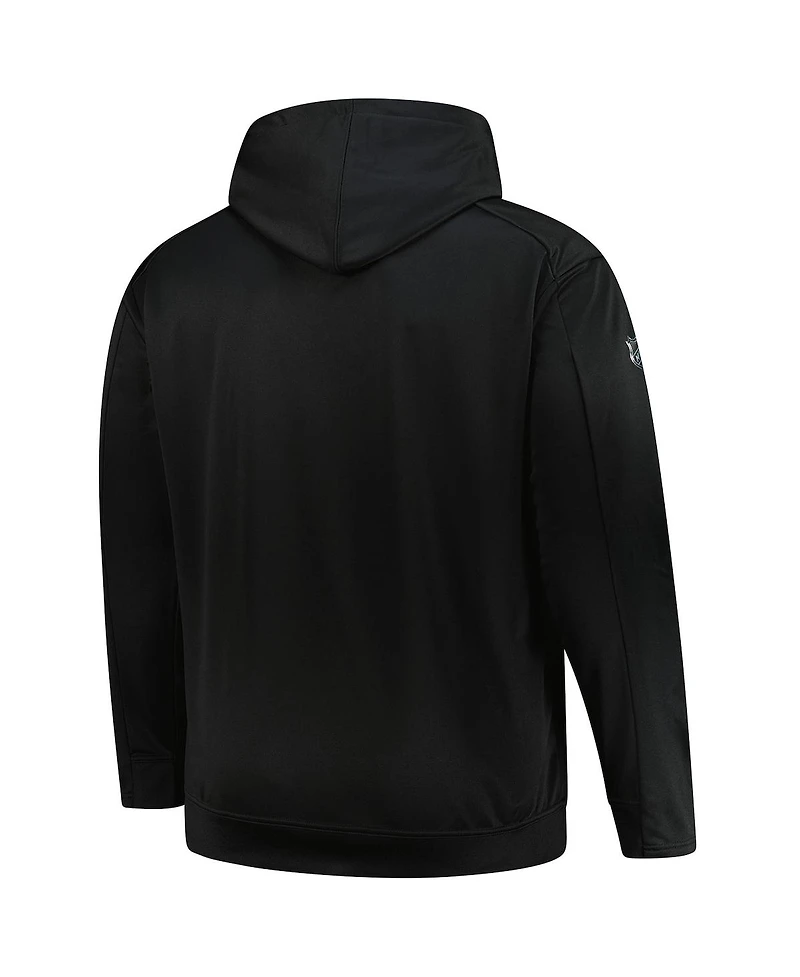 Fanatics Men's Black Detroit Red Wings Authentic Pro Big Tall Pullover Hoodie