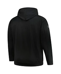 Fanatics Men's Black Detroit Red Wings Authentic Pro Big Tall Pullover Hoodie