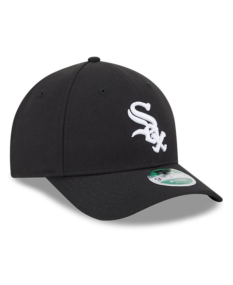 New Era Men's Black Chicago White Sox Player Replica 9Forty Adjustable Hat