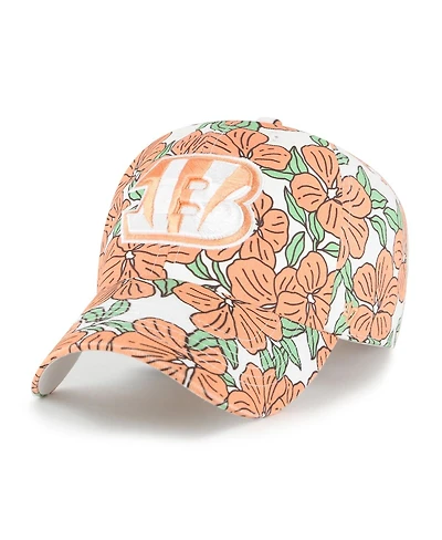 '47 Brand Women's White Cincinnati Bengals Florentina Clean Up Adjustable Hat