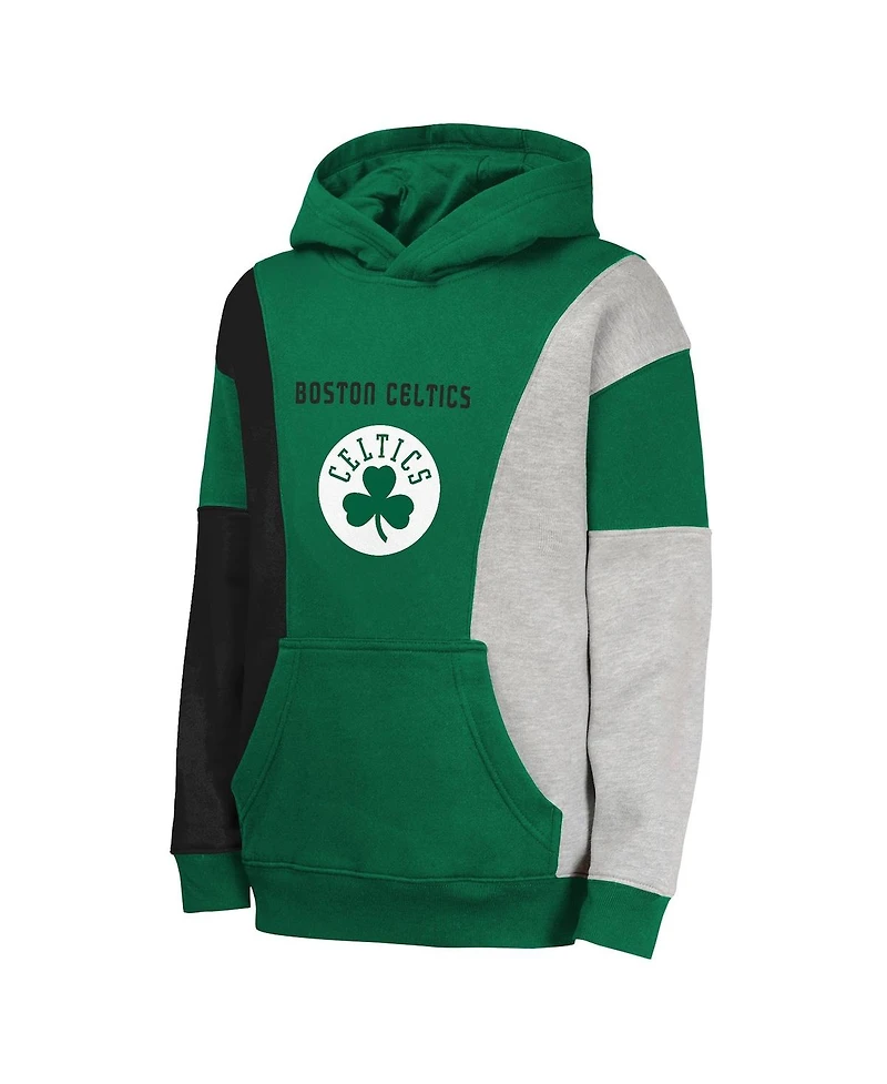 Outerstuff Big Boys and Girls Green Boston Celtics Ace The Hole Pullover Hoodie