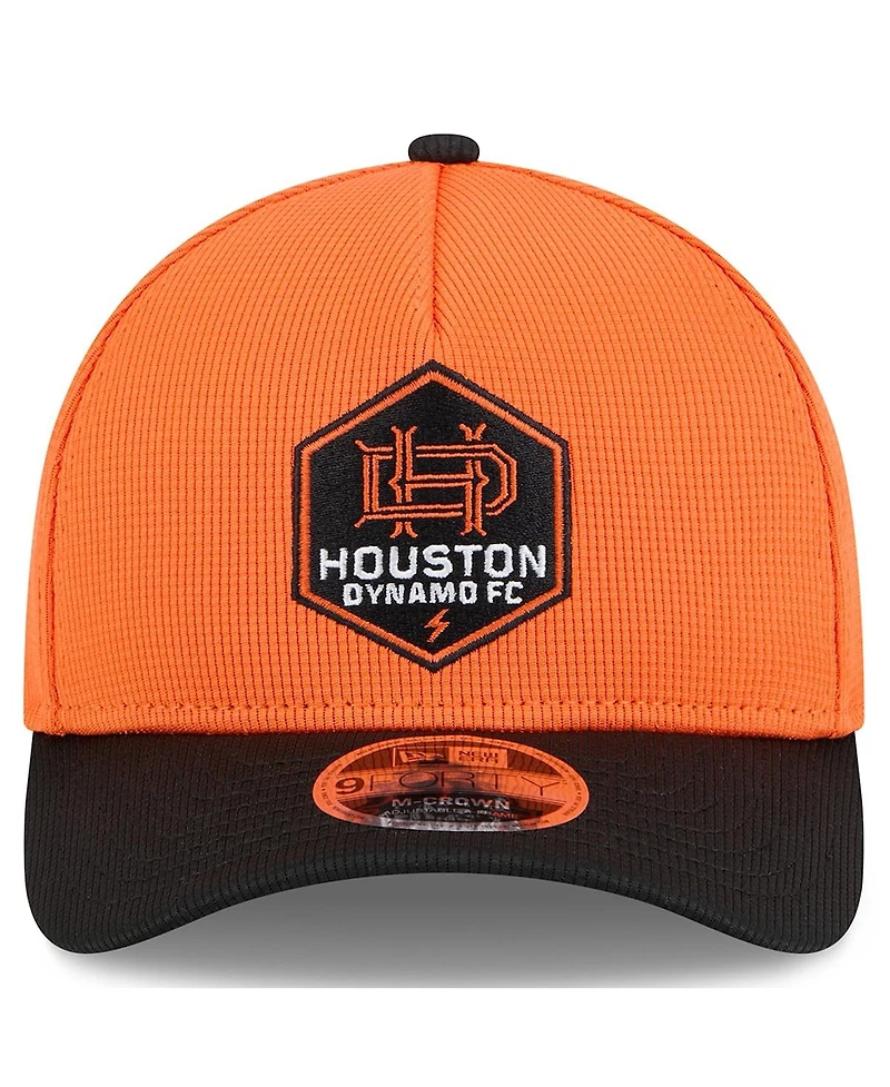 New Era Men's Orange Houston Dynamo Fc 2025 Jersey Hook 9FORTY M-Crown Adjustable Hat