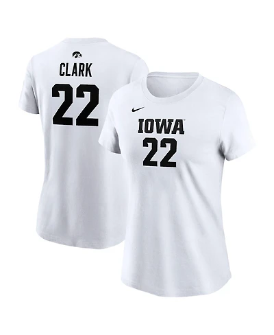 Nike Women's Caitlin Clark White Iowa Hawkeyes Retired Player Name Number T-Shirt