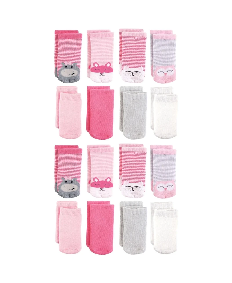Luvable Friends Baby Boys Everyday 16-Pack Terry Socks