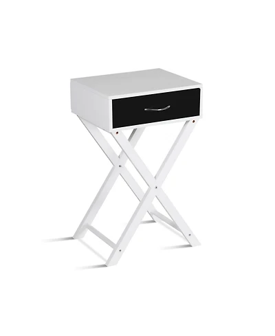 Modern X-Shape Accent Side End Table