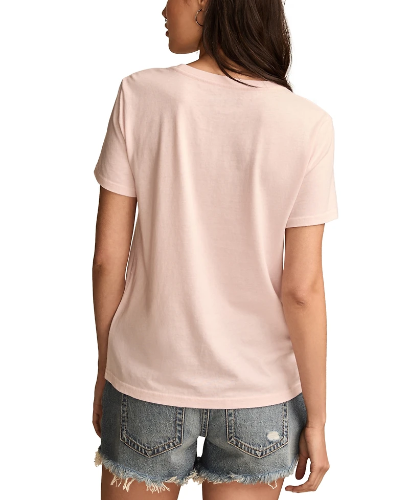 Lucky Brand Women's Cherry Coke Classic Crewneck T-Shirt