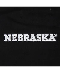 Pro Standard Women's Black Nebraska Huskers Cropped Pullover Sweatshirt