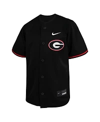 Nike Big Boys and Girls Black Georgia Bulldogs Limited Baseball Jersey