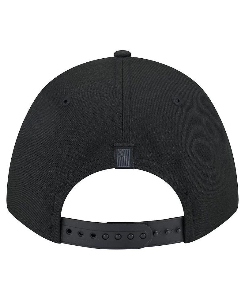 New Era Men's Black Philadelphia Flyers Game Day Stealth Flag 9FORTY A-Frame Adjustable Hat
