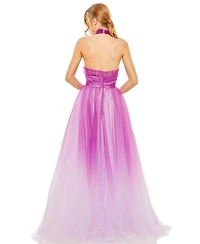 Mac Duggal Women's Cross Front Tulle Dress