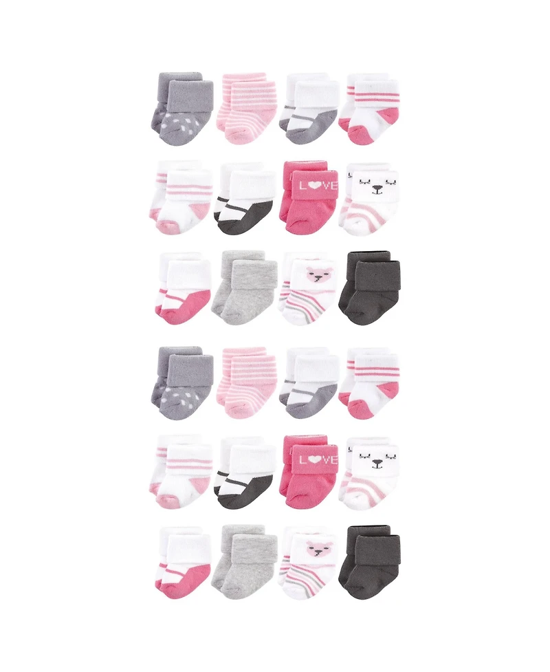 Hudson Baby Boys 24Pk Terry Socks