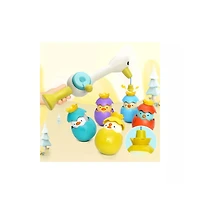 Sperric Toddler Egret Magnetic Fishing Game Bath Toy with Fishing Rod & Surprise Animal Eggs, Floating Water Toy Kids, Fun Hand-Eye Coordination Game
