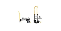 Hand Truck Dual Purpose 2 Wheel Dolly Cart and 4 Wheel Push Cart with Swivel Wheels 330 Lbs Capacity Heavy Duty Platform Cart for Moving/Warehouse/Gar