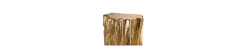 Magnesium Accent Stool Table – Rustic Tree Trunk Design