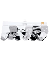 Hudson Baby Boys Unisex 24-Pair Plush Terry Knit Socks