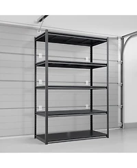 72"H 5 Tier Metal Shelves for Storage Garage Shelving 2000LBS Heavy Duty Storage Shelves Adjustable Garage Shelf Industrial Shelving Unit Storage Util