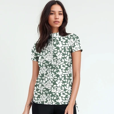 Calypsa Women's Half-Zip Adele Swim Top