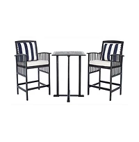 Pate 3 Pc Bar Height Outdoor Bistro Set