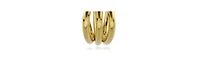 Triple Line Hoop Earring in Stainless Steel