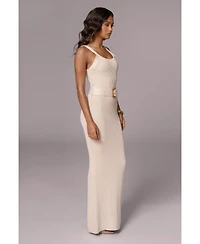 Jluxlabel Plus Black Moonrise Ribbed Maxi Dress