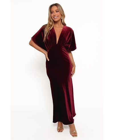 Petal and Pup Women's Ricki Velvet Maxi Dress