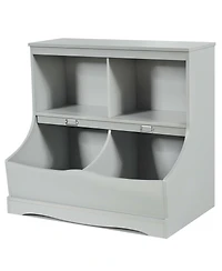 Kids Floor Cabinet Multi-Functional Bookcase