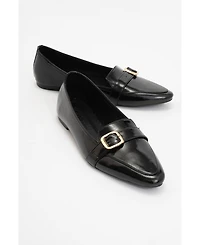 Women's Zarina Leather Pointed Toe Flats