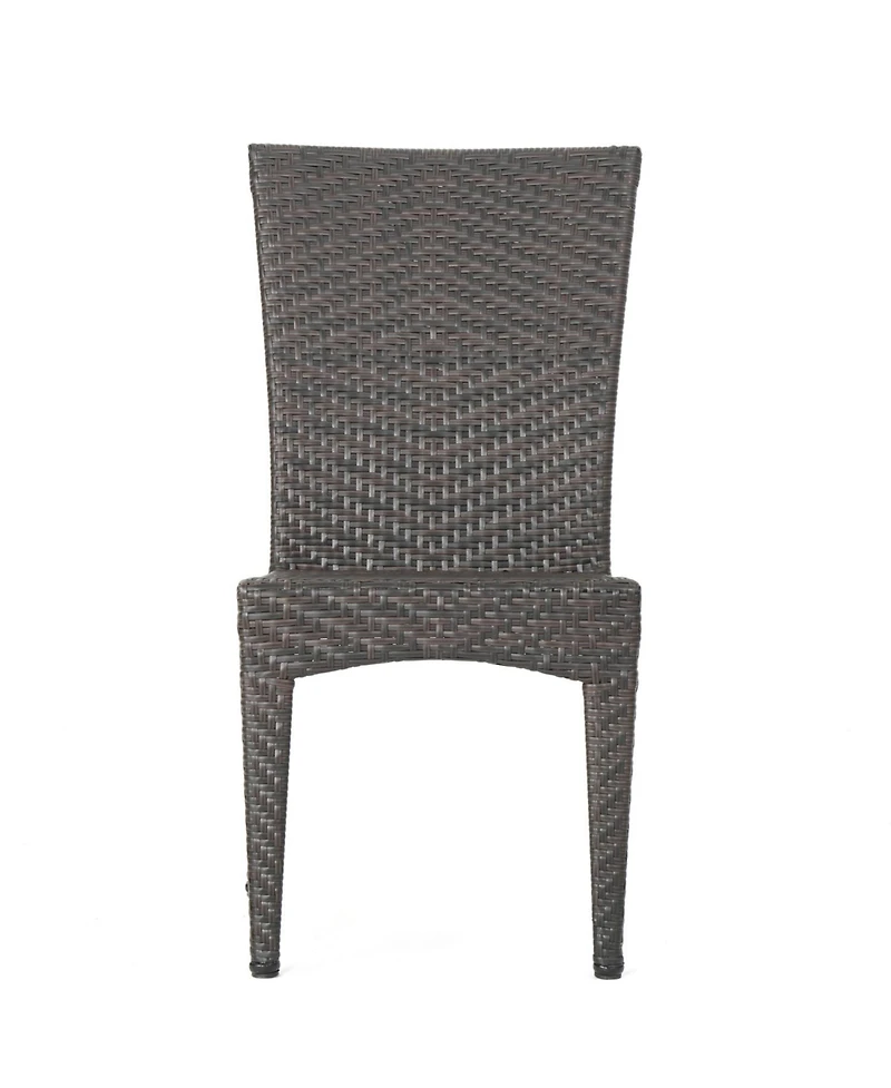 Streamdale Woven Wicker Outdoor Dining Chairs - Set of 2