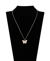 Unwritten Mother of Pearl Butterfly Mama Necklace